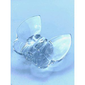 Waterford Clear Crystal Butterfly Giftology Collection Base Paperweight Signed